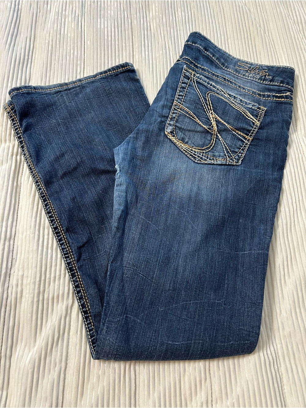 Silver Jeans Women's Dark Blue Bootcut Jeans